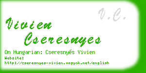 vivien cseresnyes business card